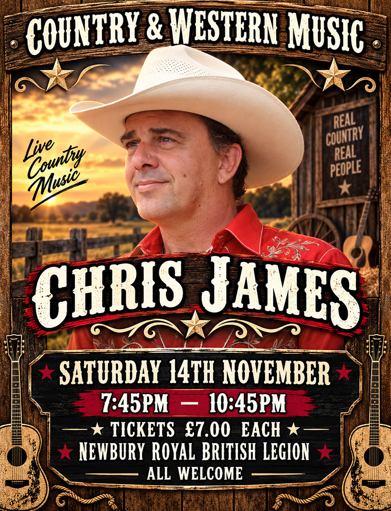 Chris James C&W Night Newbury Royal British Legion